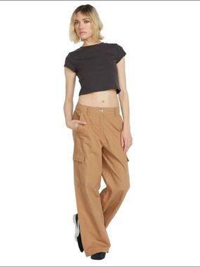NWT Volcom Cargstone Pants Cotton Wide Leg Size 26 streetwear Workwear